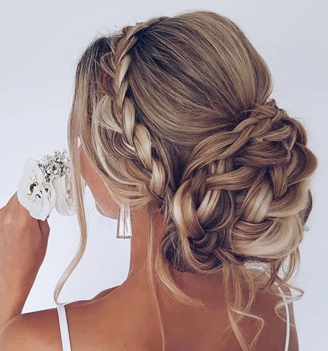 25 Updo Wedding Hairstyles for Long Hair -   15 hair Updos long
 ideas