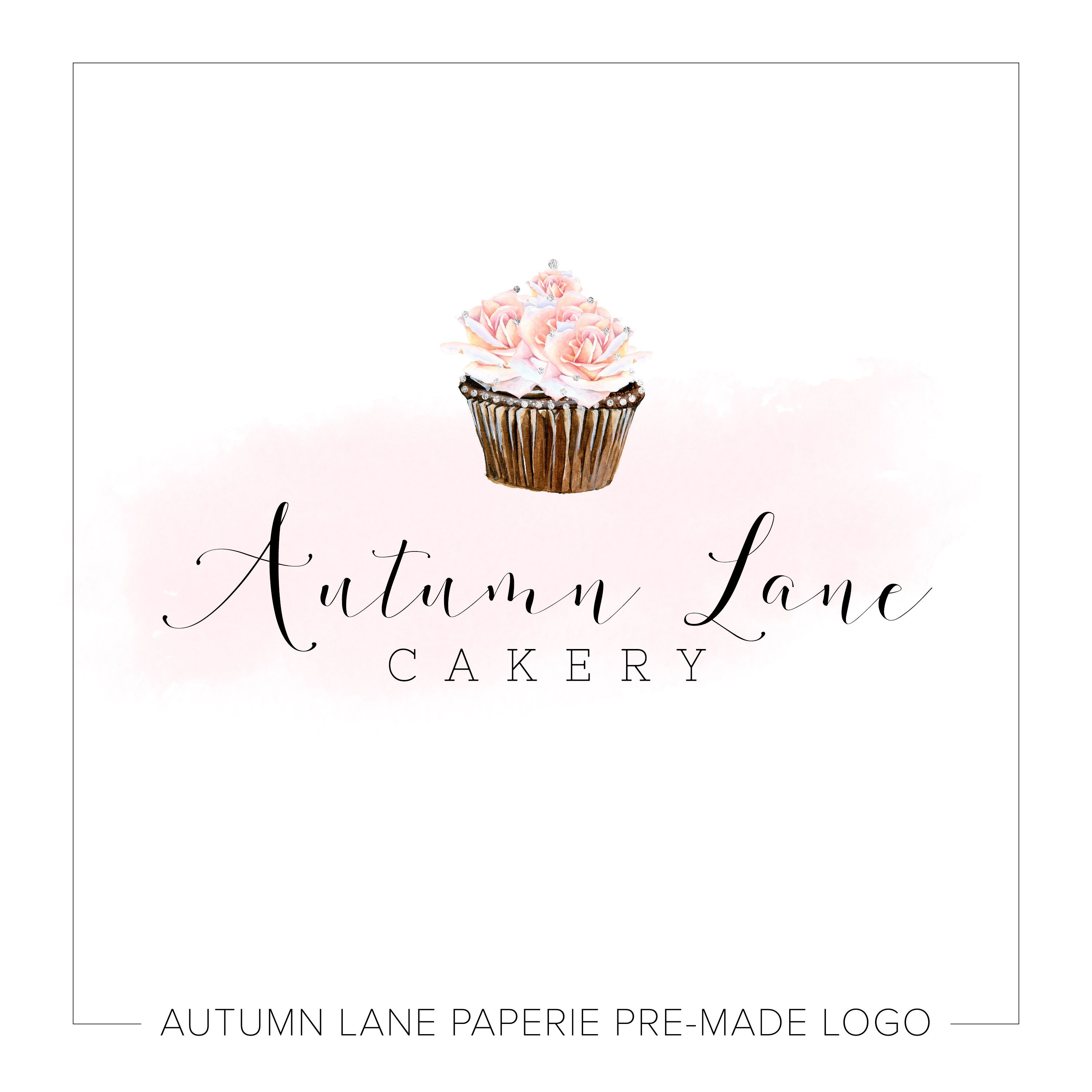 Floral Cupcake Bakery Logo K97 -   16 Event Planning Logo products
 ideas