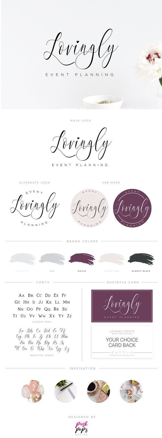 Event Planning Logo, Wedding Planner Logo, Interior Design Logo, Photographer Logo, Makeup Artist Lo -   16 Event Planning Logo products
 ideas
