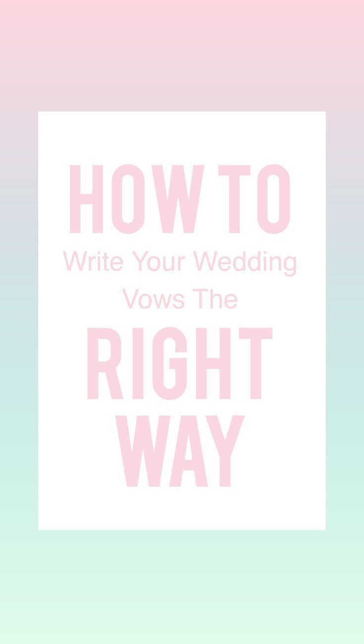 Tips For Writing Vows -   16 famous wedding Vows
 ideas