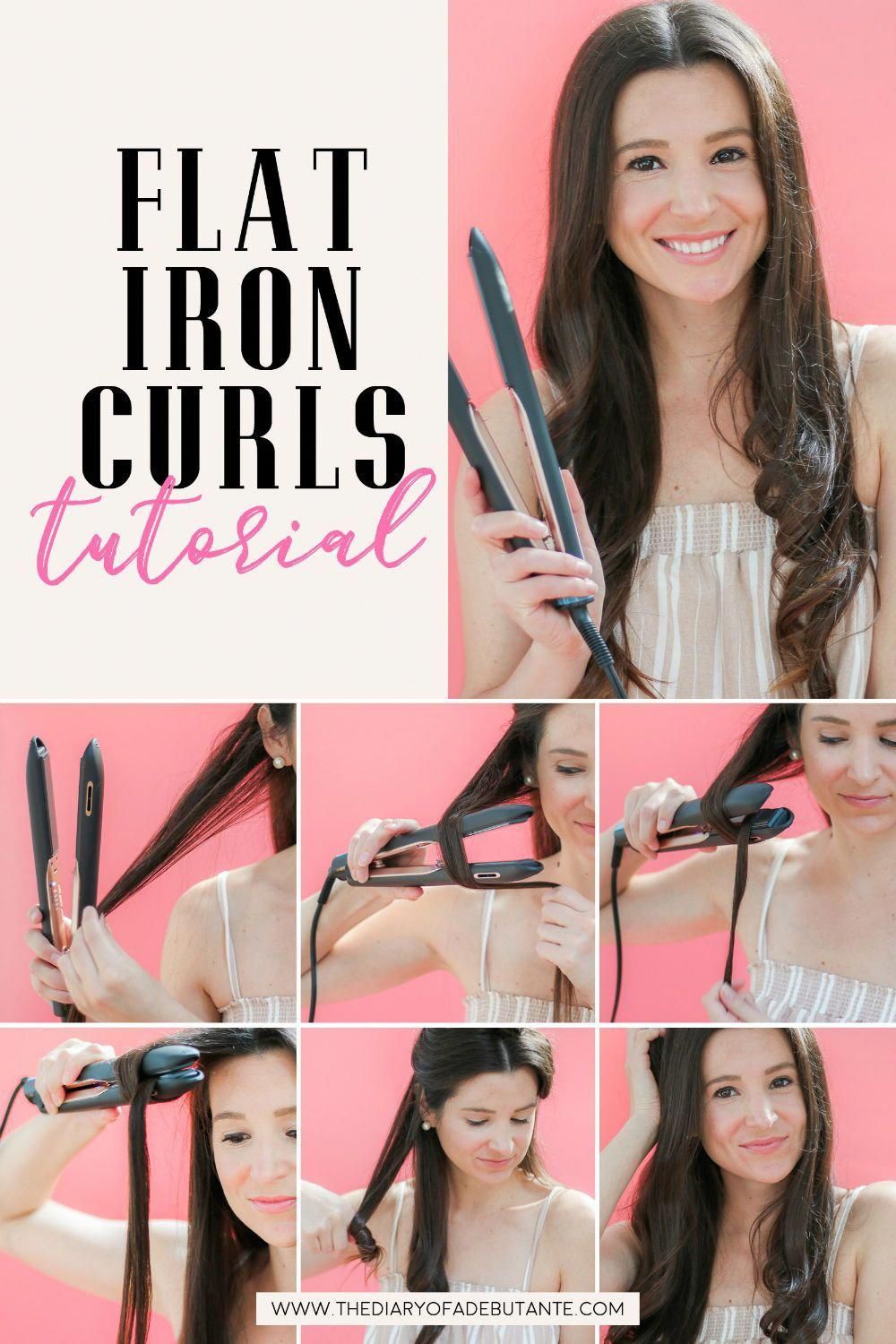 Easy Soft Flat Iron Curls Tutorial + The Best Flat Iron for Thick Hair -   16 hairstyles Curly flat irons ideas