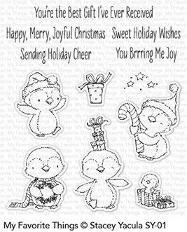 My Favorite Things SWEET HOLIDAY PENGUINS Clear Stamps SY01 -   16 holiday Images stamp sets
 ideas