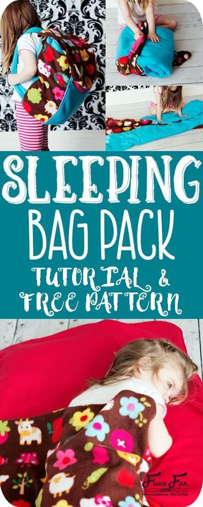 Sleeping Bag Pack How To -   17 diy bag pack
 ideas