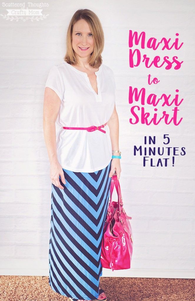 Maxi Dress to Maxi Skirt in 5 Minutes Flat! -   17 DIY Clothes Projects maxi dresses
 ideas