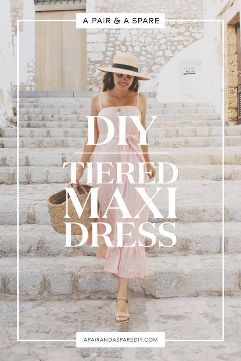 Make this DIY Tiered Maxi Dress -   17 DIY Clothes Projects maxi dresses
 ideas