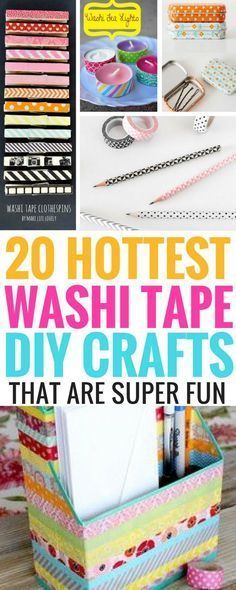 20 Best Washi Tape Ideas That Would Keep You Up All Night -   17 diy projects Art washi tape ideas