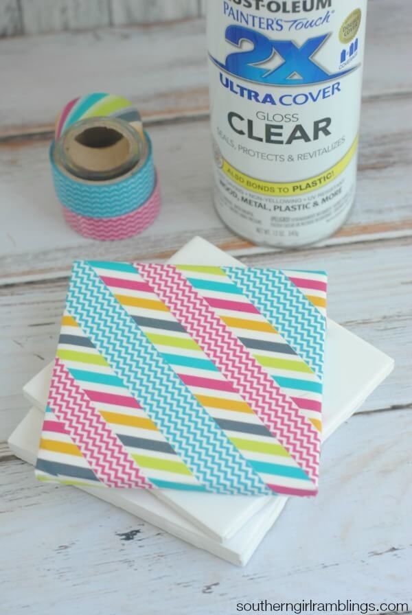 12 Brilliant Uses For Washi Tape -   17 diy projects Art washi tape ideas