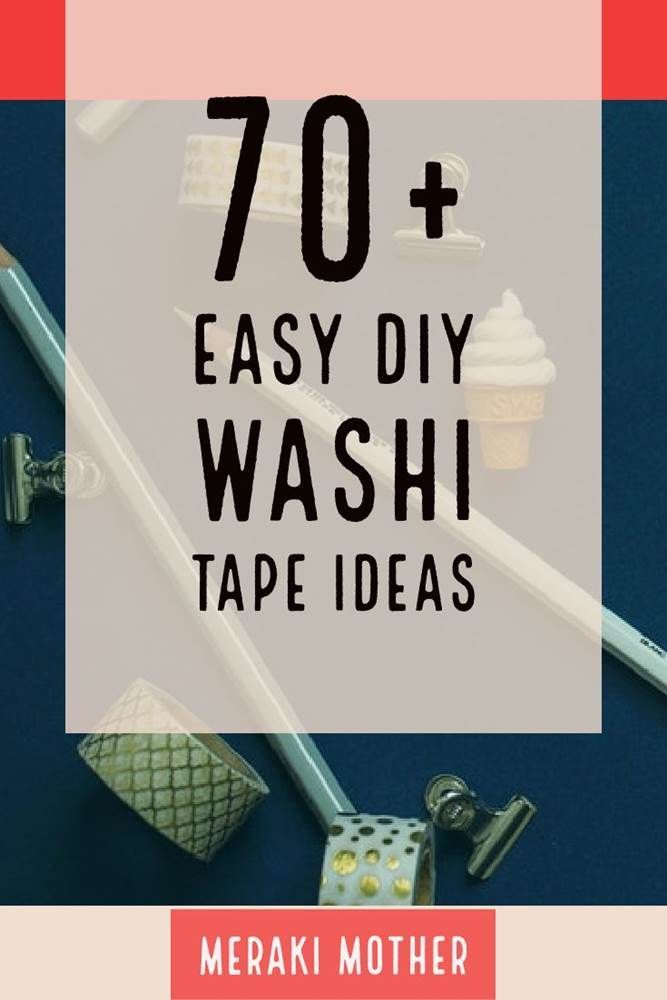 70+ DIY Washi Tape Ideas to Decorate and Personalize your Home -   17 diy projects Art washi tape ideas