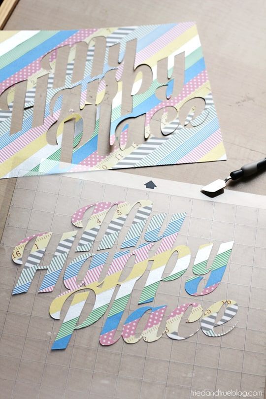 Washi Tape Stickers & Art -   17 diy projects Art washi tape ideas