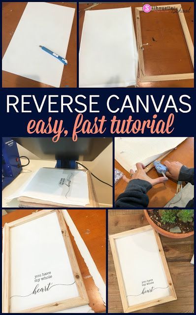 Reverse Canvas Tutorial for Beginners: Absolute Fastest and Easiest Way! -   17 diy projects Ideas school
 ideas