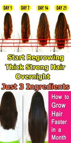 Start Regrowing Thick, Strong Hair Overnight With Just 3 Ingredients -   17 hair Natural look
 ideas