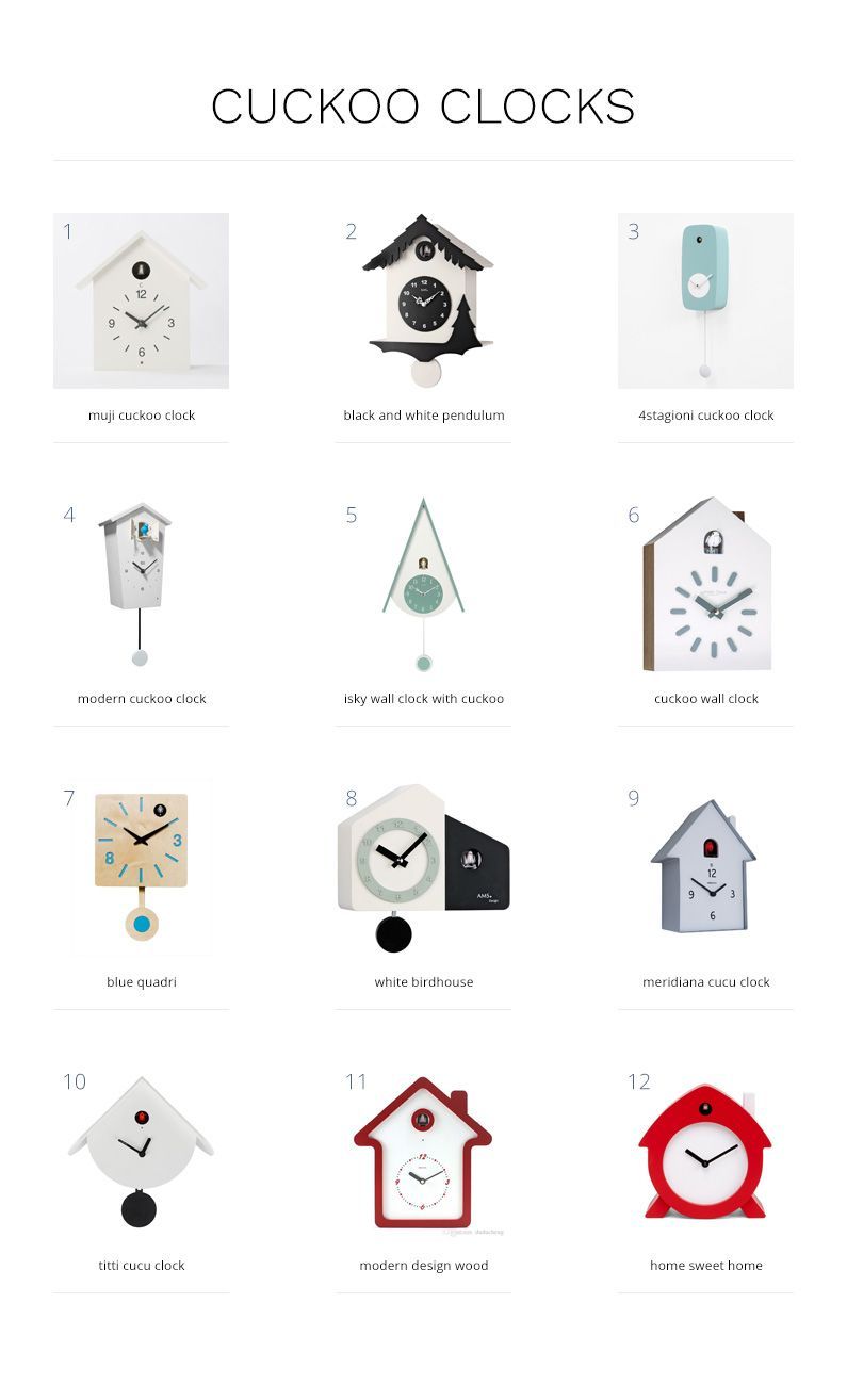 Modern Cuckoo Clocks -   17 home accessories Modern inspiration
 ideas