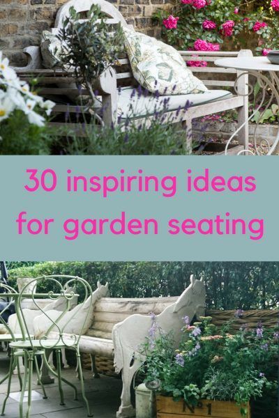 30 inspiring ideas for beautiful garden seating -   17 vintage garden seating
 ideas