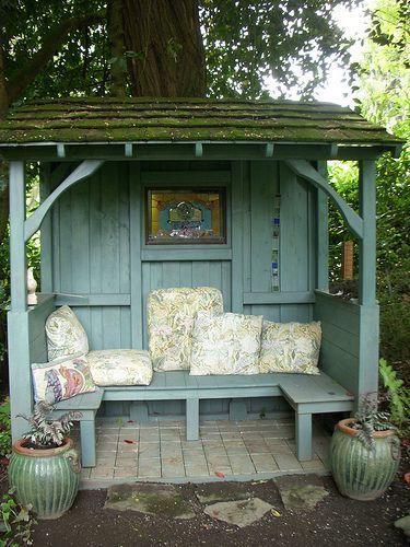 'She Sheds' Are Women's Perfect Response To The Man Cave (Photos) -   17 vintage garden seating
 ideas