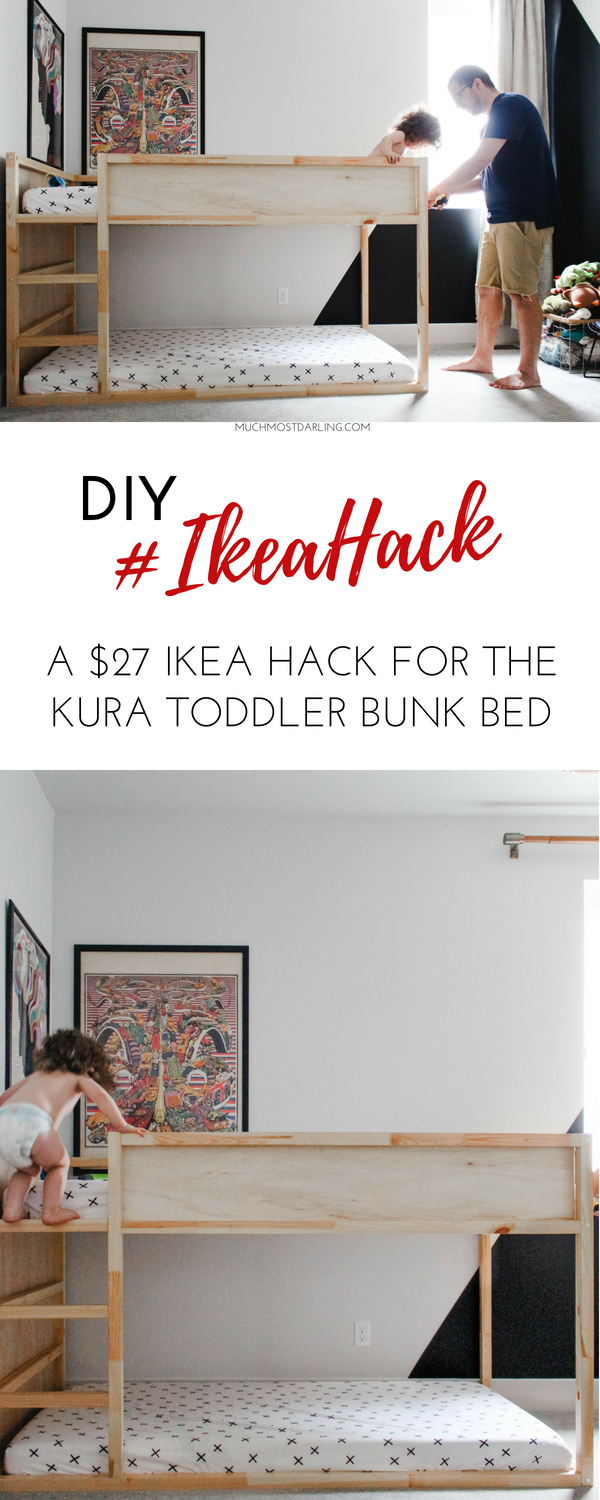 DIY Ikea Hack: KURA Toddler Bunk Bed -   18 diy projects For Boys ikea hacks
 ideas