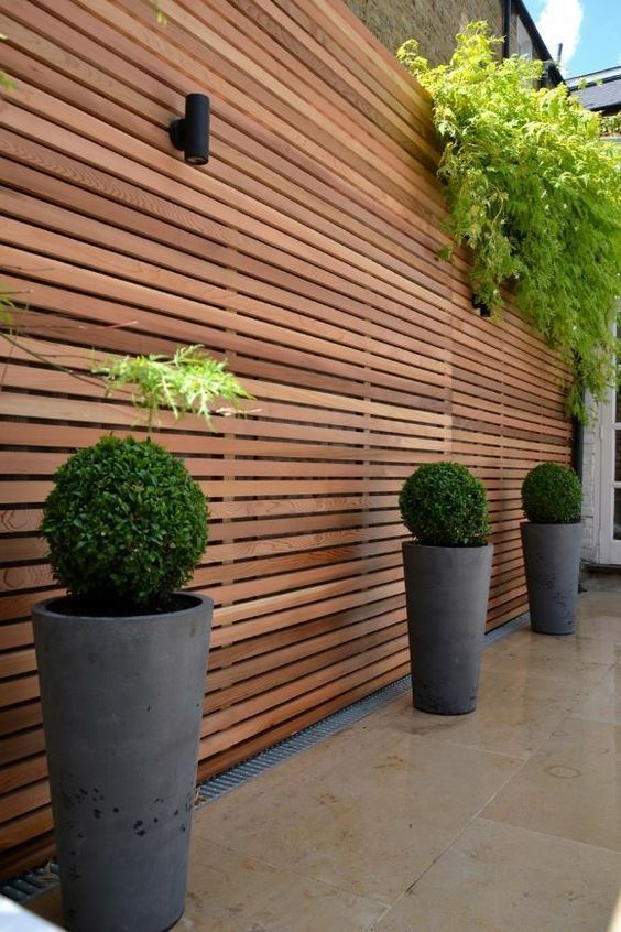 25+ Inspiring Modern Wood Fence Ideas to Beautify Your Backyard -   18 garden design Wood fence ideas