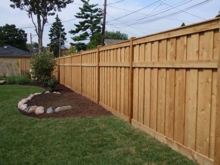 45 Easy And Inexpensive Privacy Fence Design Ideas -   18 garden design Wood fence ideas