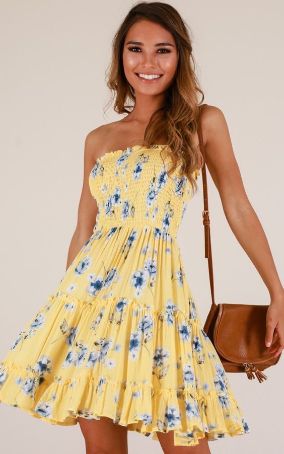 40+ Fashionable Floral Print Dresses for Summer Ideas -   19 dress Summer informal
 ideas