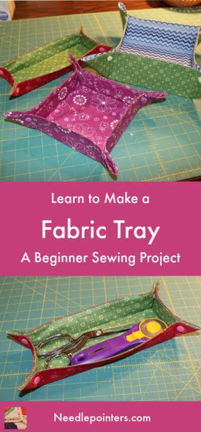 How to sew a DIY Fabric Tray Tutorial -   19 fabric crafts inspiration
 ideas