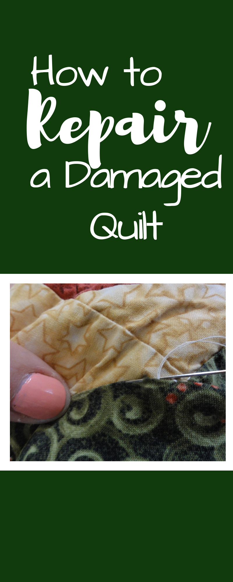 How to Repair a Damaged Quilt -   19 fabric crafts inspiration
 ideas
