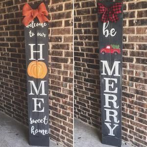 6FT Be Merry Porch Sign with Red Truck -   19 holiday Decorations porch ideas