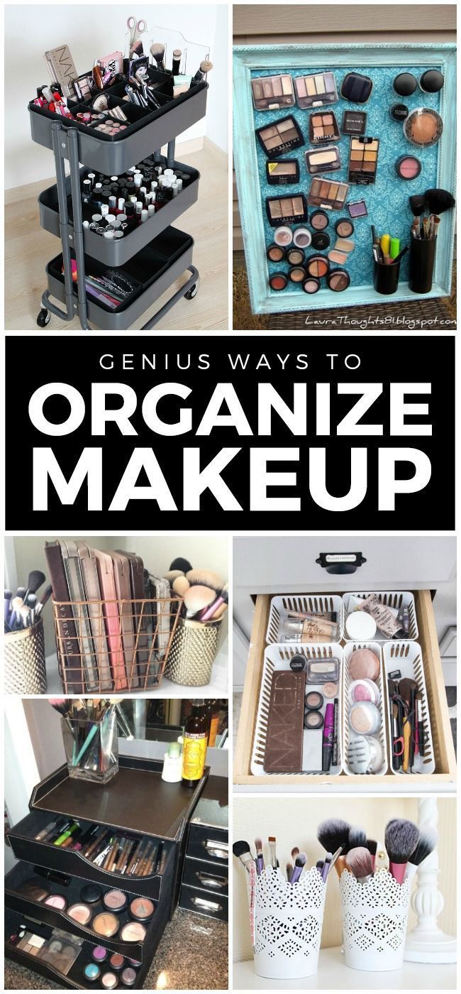 11 Genius Makeup Storage Ideas -   19 makeup Storage diy
 ideas