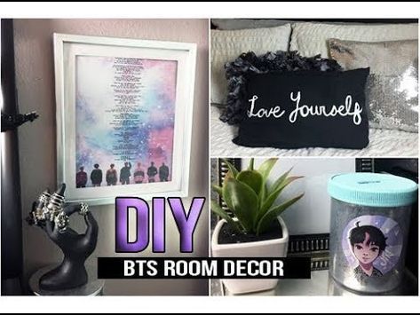 ?DIY KPOP BTS DNA.LOVE YOURSELF ROOM DECOR -   4 room decor DIY kpop
 ideas