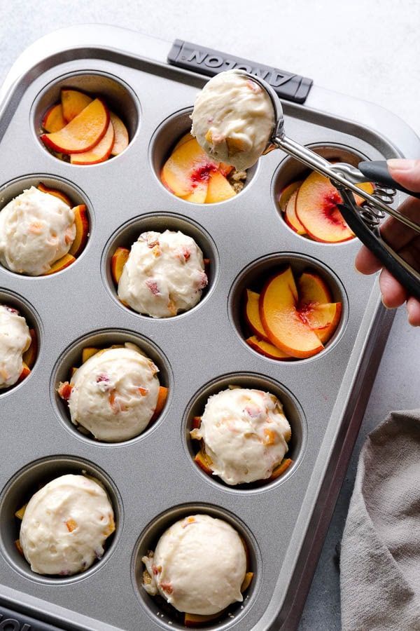 Peach Upside Down Mini Cakes -   8 desserts Mini cups
 ideas