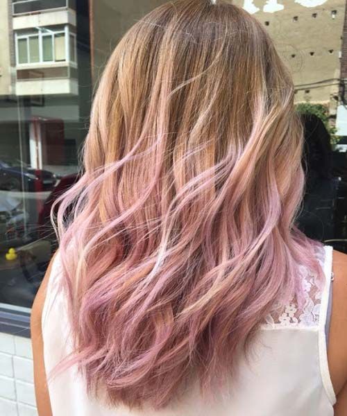 8 hair Pink tips
 ideas