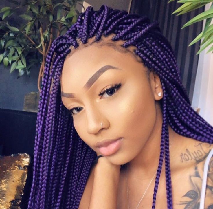 8 hair Purple afro
 ideas