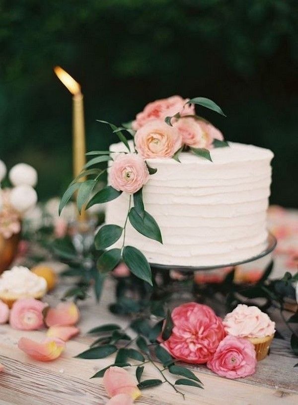 22 Pretty Single Layer Wedding Cakes for 2019 Trends -   9 cake Originales wedding ideas