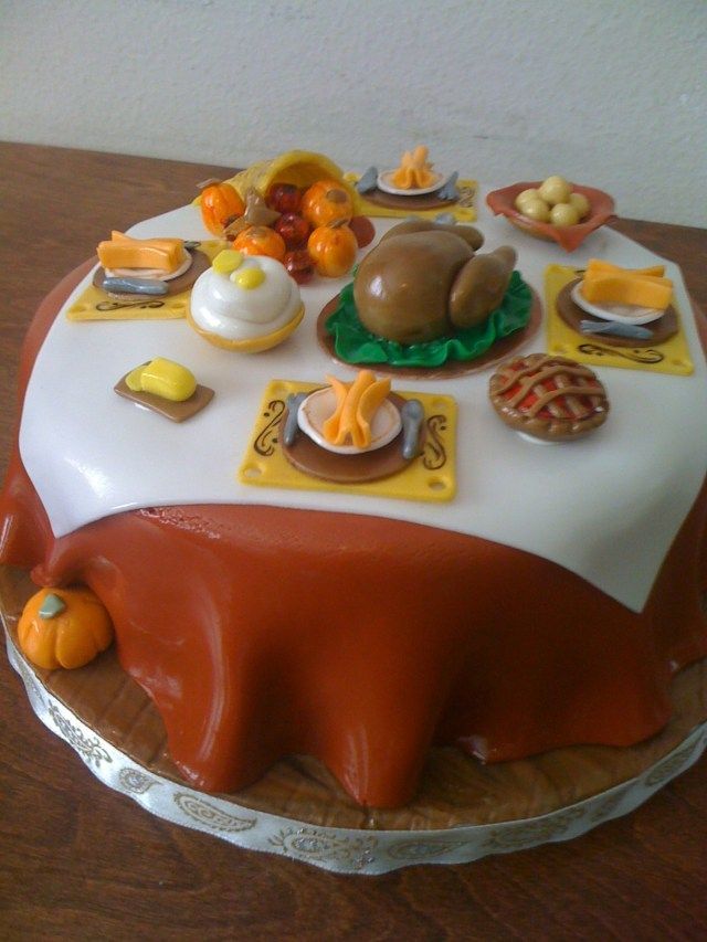 21+ Creative Image of Thanksgiving Birthday Cakes -   10 cake Beautiful thanksgiving ideas
