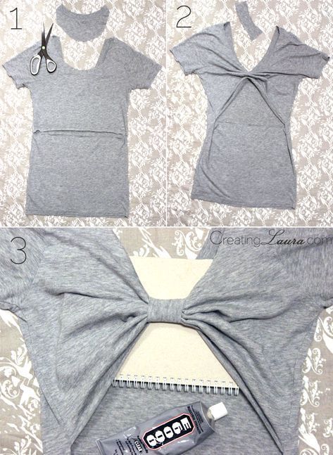 37 Truly Easy No Sew DIY Clothing Hacks -   10 DIY Clothes No Sewing tshirt ideas