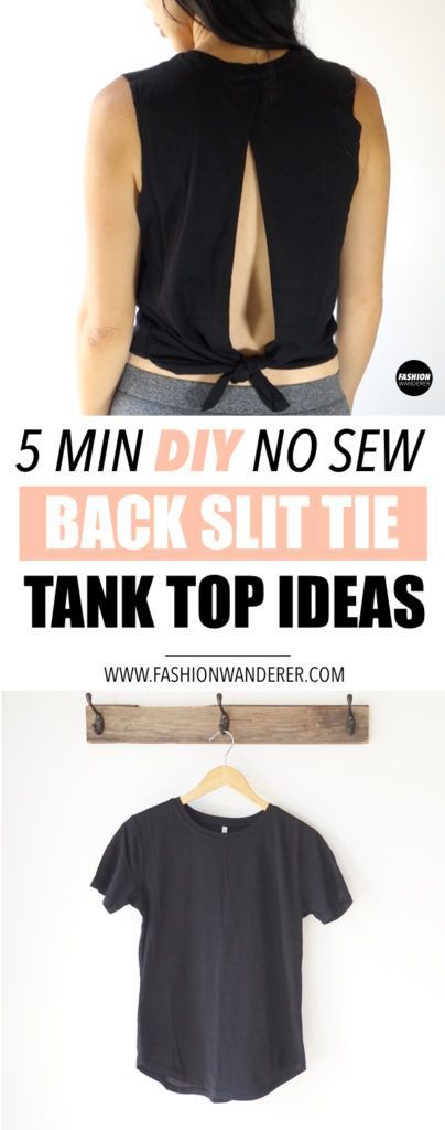 DIY No Sew T-shirt Refashion (Easy 5 Minute Ideas -   10 DIY Clothes No Sewing tshirt ideas