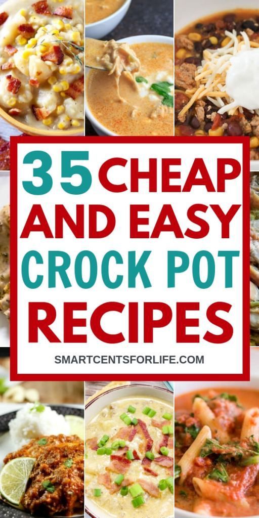 35 Cheap and Easy Crock Pot Meals Your Family Will Love! -   10 healthy recipes For Family crock pot ideas