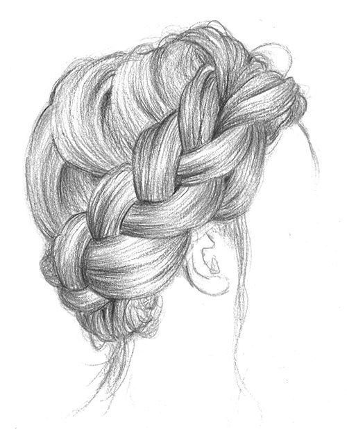 10 long hair Drawing ideas