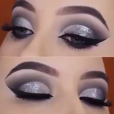 10 makeup Glitter how to apply ideas