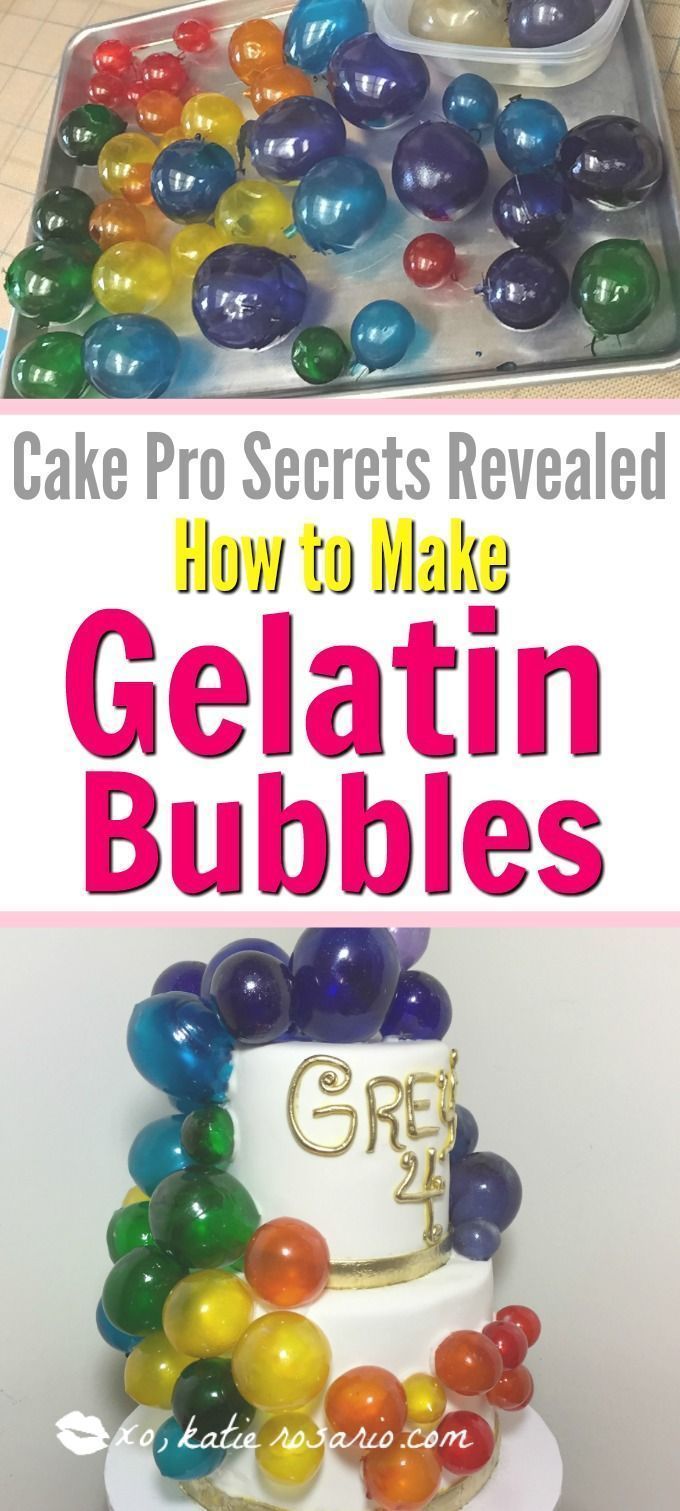 Cake Decorating for Beginners: Gelatin Bubbles -   11 cake Decorating tips and tricks ideas