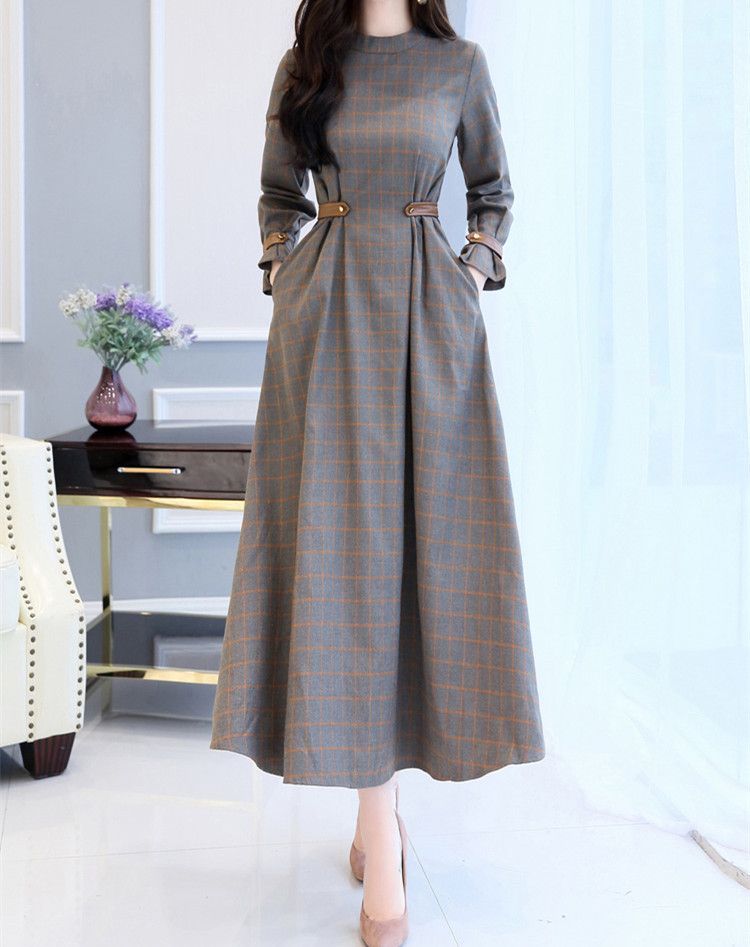Fashion Temperament Vintage Pattern Maxi Dress -   11 dress Muslim hitam ideas