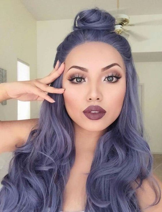 40 Pastel Hair Colors for Dark Skin in 2019 -   11 dyed hair Pastel ideas