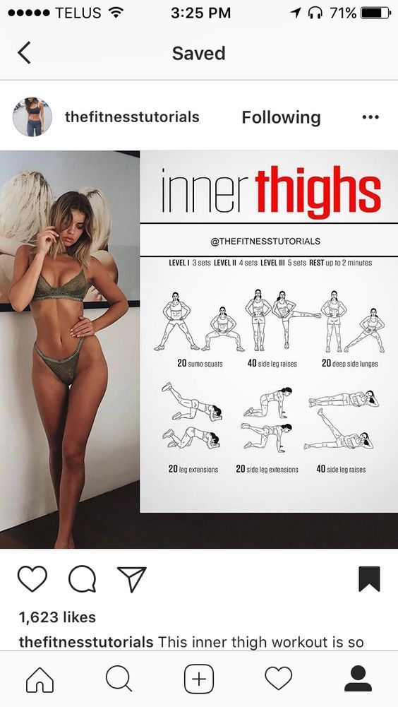 10 Min Inner Thigh Workout with No Equipment -   11 fitness Exercises equipment ideas