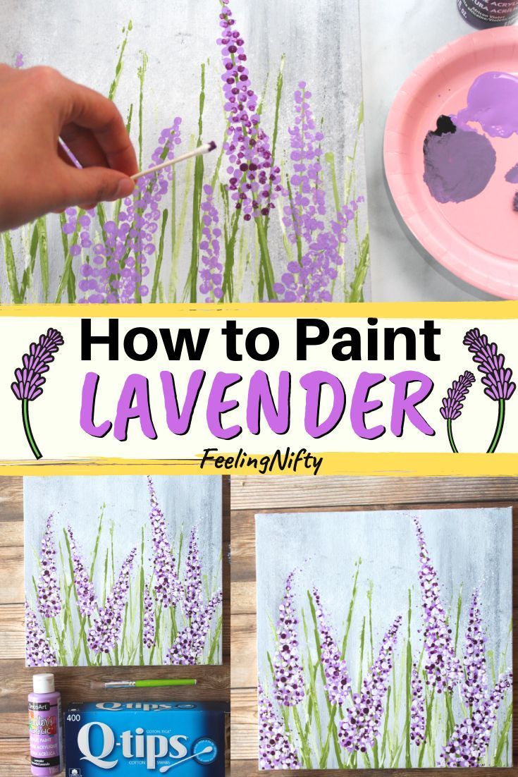 How to Paint Lavender in Acrylics -   11 lavender plants Painting ideas