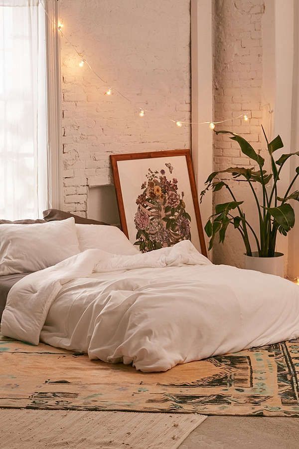 Faded Ribbed Jersey Comforter -   11 room decor Plants free people ideas
