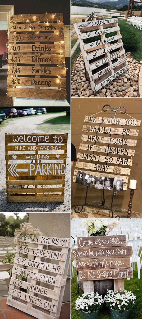 24 DIY Country Wedding Ideas with Pallets to Save Budget -   11 wedding DIY pallet ideas