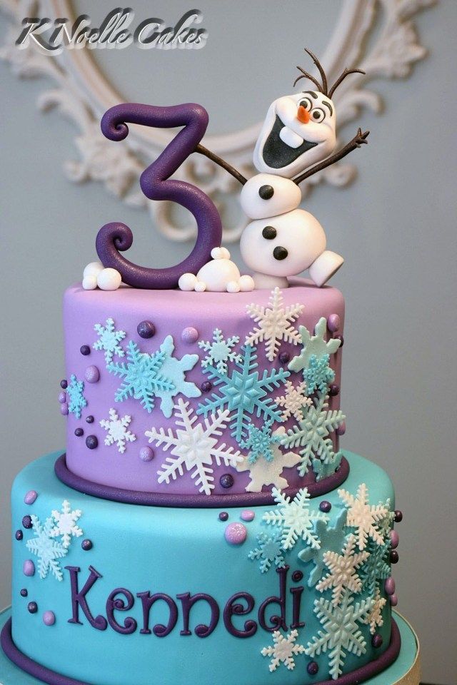27+ Excellent Photo of Frozen Themed Birthday Cake -   12 cake Fondant frozen ideas