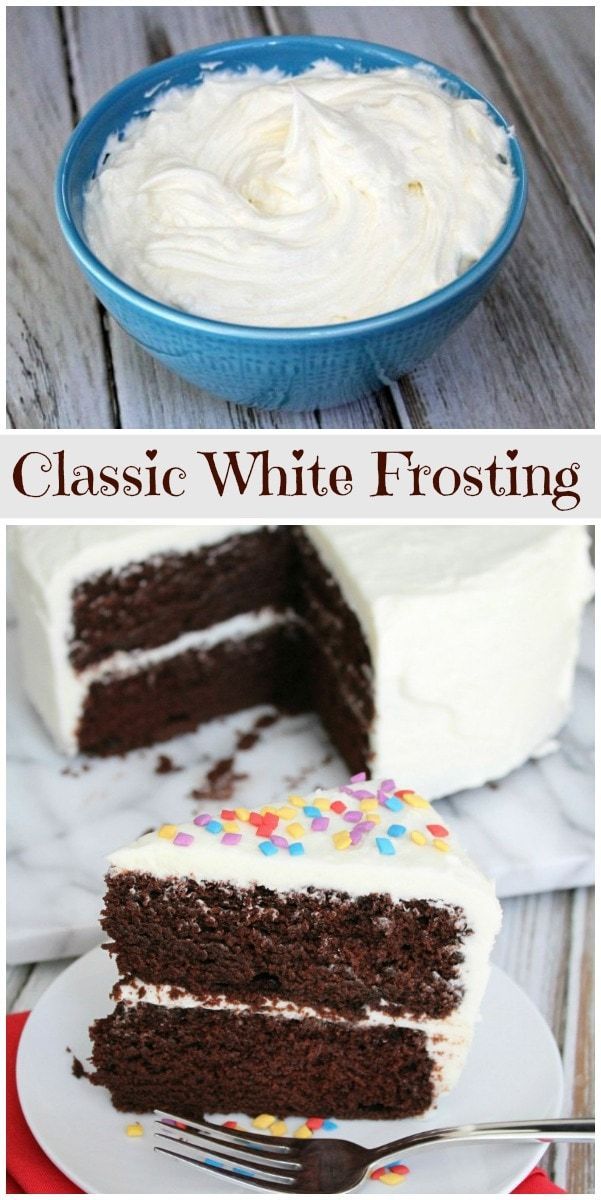 Classic White Frosting -   12 cake Frosting ganache ideas