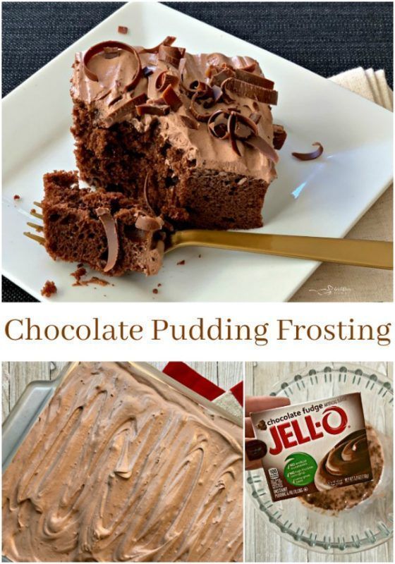 Chocolate Pudding Frosting -   12 cake Frosting ganache ideas