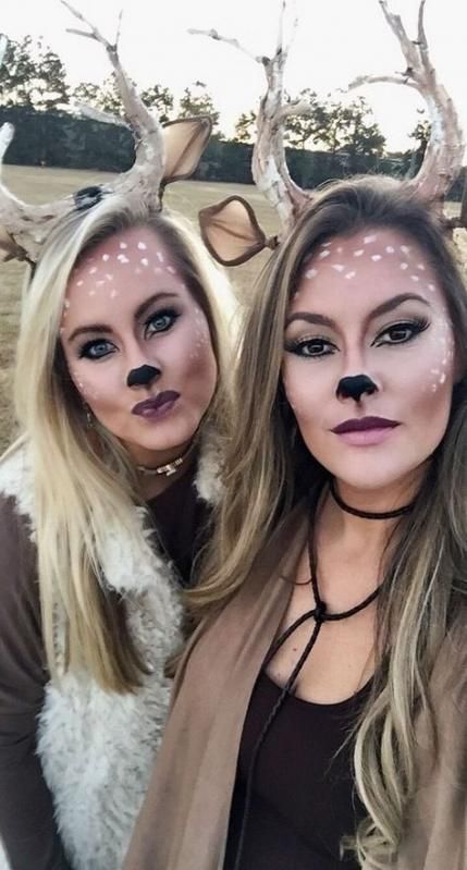 Makeup Party Decorations Diy Halloween Costumes 66 Ideas -   12 deer makeup Halloween ideas