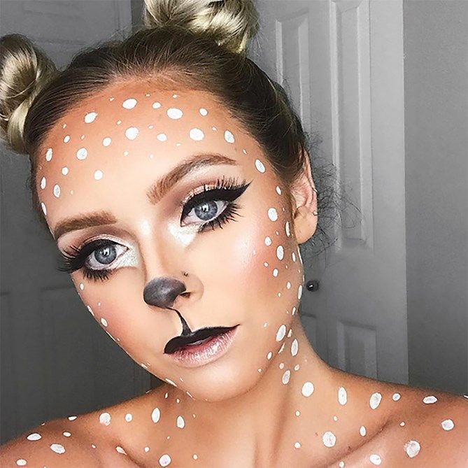 How to perfect 5 of 2017's top Halloween makeup looks -   12 deer makeup Halloween ideas