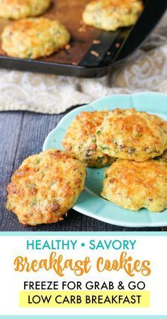 Healthy Savory Breakfast Cookies - low carb, gluten free -   12 diet Dukan low carb ideas